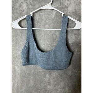 Hollister Bikini Top Womens Medium Blue Neutral Beach Vacation